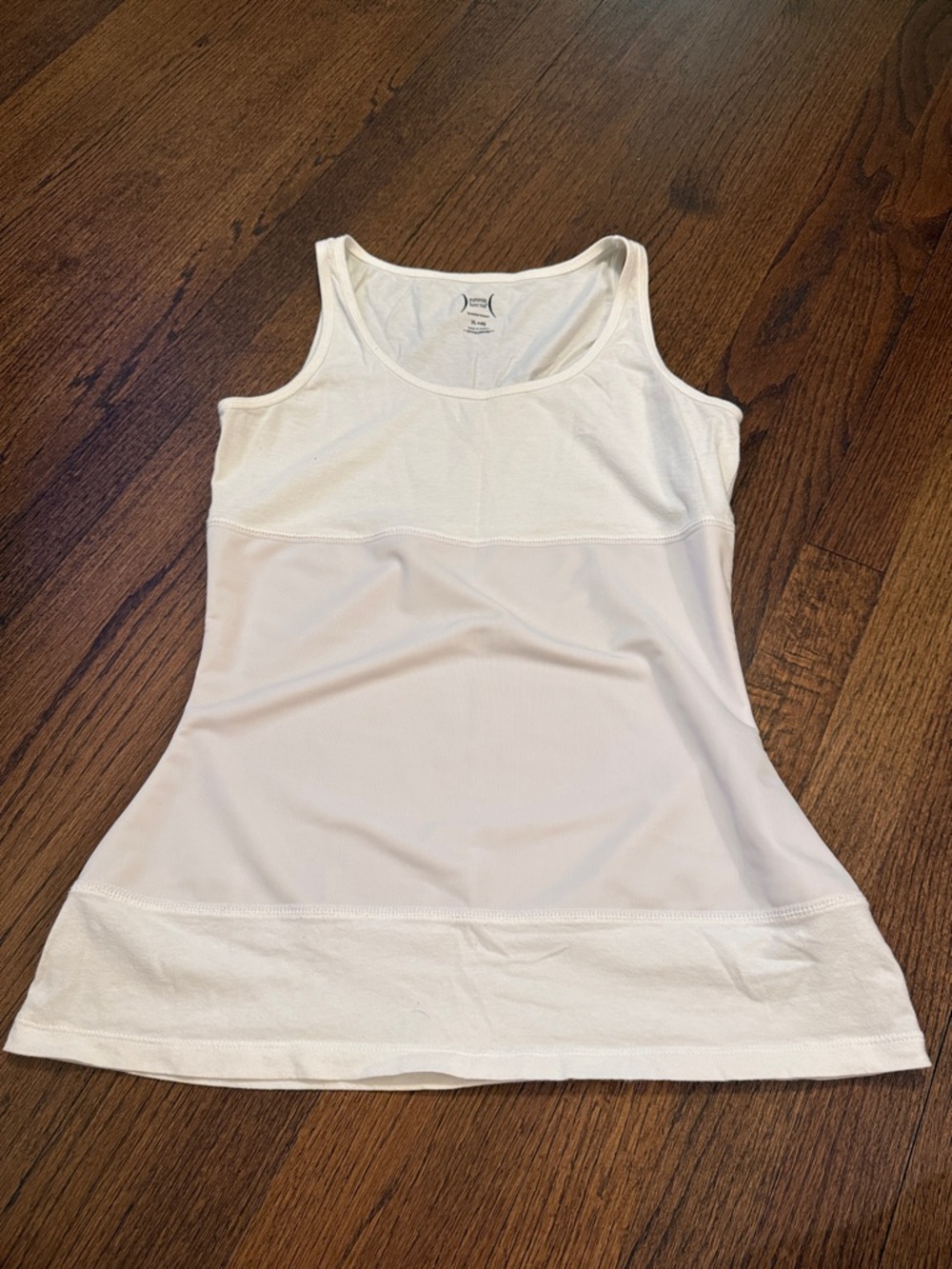 Women's White Performance Tank Top - Built-In Shelf Bra